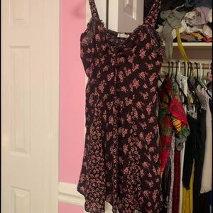 Free people pink and black dress